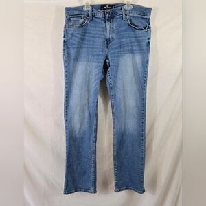 Hollister Men's Slim Straight Blue Jeans 33x32